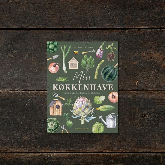Bog : Min Køkkenhave - Havelog - evighedskalender - tips - tricks 228 sider