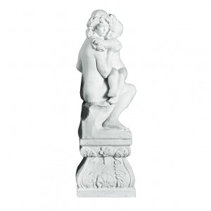 Figur Mor og Barn 60 cm - Frostsikker havefigur i marmor Figur Mor og Barn 60 cm - Frostsikker havefigur i marmor