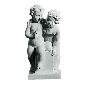 Legende Drenge Figur 48 cm - Frostsikker havefigur i marmor Legende Drenge Figur 48 cm - Frostsikker havefigur i marmor