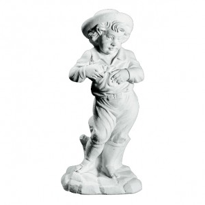Dreng 70 cm - Frostsikker havefigur i marmor Dreng 70 cm - Frostsikker havefigur i marmor