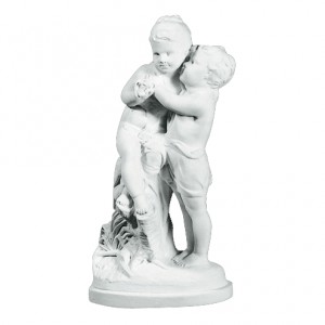 Amorini 57 cm - Frostsikker havefigur i marmor Amorini 57 cm - Frostsikker havefigur i marmor