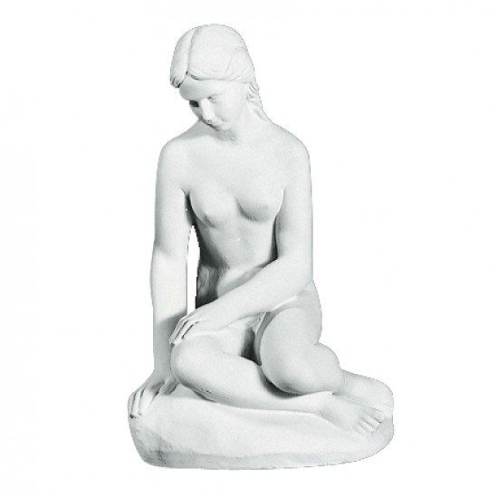 Nøgen Smuk kvinde 50cm - Frostsikker havefigur i marmor