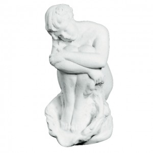 Figur smuk kvinde 32 cm - frostsikker havefigur i marmor Figur smuk kvinde 32 cm - frostsikker havefigur i marmor