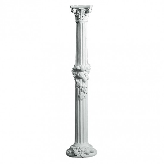 Søjle i marmor H: 158 cm - Frostsikker søjle i marmor