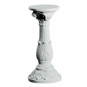 Sokkel med detaljer 56 cm - Frostsikker sokkel i marmor Sokkel med detaljer 56 cm - Frostsikker sokkel i marmor