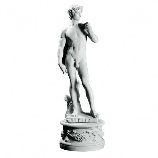 David 119 cm - Statue i marmor