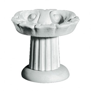 Fuglebad i marmor formet som musling Ø: 40 cm Fuglebad i marmor formet som musling Ø: 40 cm