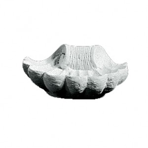 Fuglebad i marmor formet som musling Ø: 27 cm Fuglebad i marmor formet som musling Ø: 27 cm