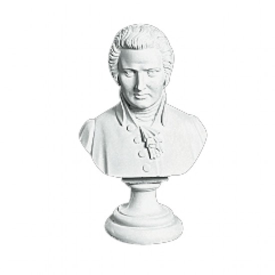 Mozart 35 cm - Buste i marmor