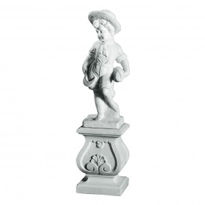 Dreng 70 cm - Frostsikker havefigur i marmor Dreng 70 cm - Frostsikker havefigur i marmor