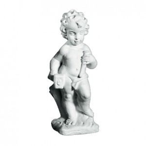 Barn 51 cm - Frostsikker havefigur i marmor Barn 51 cm - Frostsikker havefigur i marmor