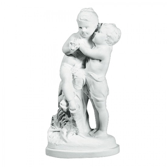 Amorini 57 cm - Frostsikker havefigur i marmor