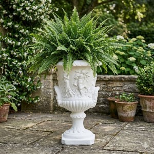 Louvre Have Krukke pokal i marmor - frostsikker H: 50 cm
