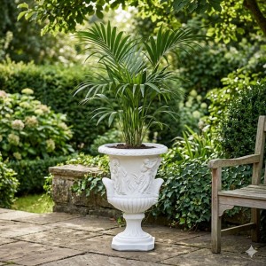 Louvre Have Krukke pokal i marmor - frostsikker H: 54 cm