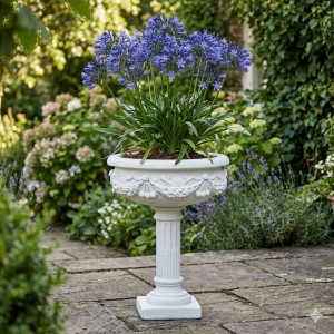 Blomster opsats i marmor - romersk klassisk stil