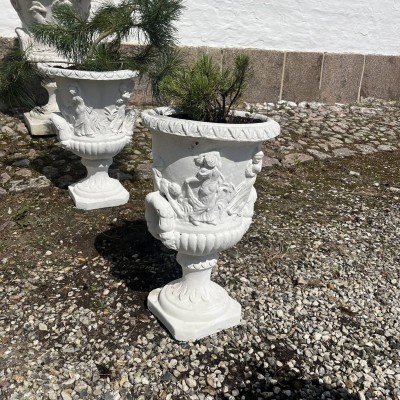 Louvre Have Krukke pokal i marmor - frostsikker H: 51 cm