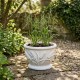 Blomsterkrukke med aks 24 cm - Frostsikker havekrukke i marmor