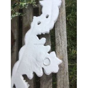 Guirlande ornament i marmor 85cm bred