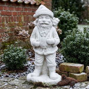Havenisse 62 cm - Frostsikker havefigur i marmor