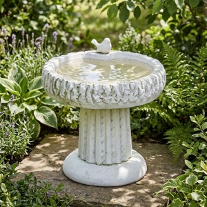 Fuglebad i marmor Ø: 41 cm