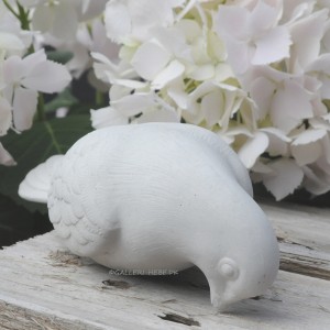 Marmor Havefigur - Due 27 cm Marmor Havefigur - Due 27 cm
