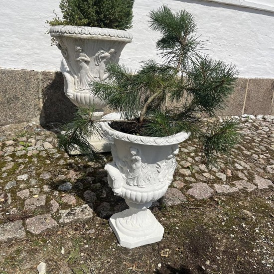 Louvre Have Krukke pokal i marmor - frostsikker H: 56 cm