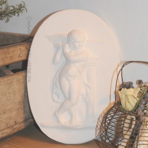 Skønt Relief med Engel musiker Skønt Relief med Engel musiker