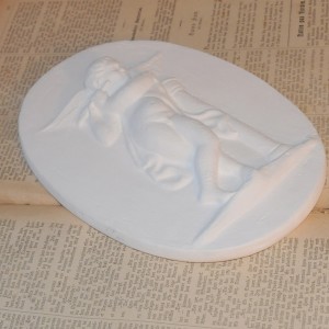 Skønt Relief med Engel musiker Skønt Relief med Engel musiker