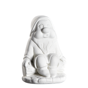 Søvnig 40 cm - Frostsikker havefigur i marmor