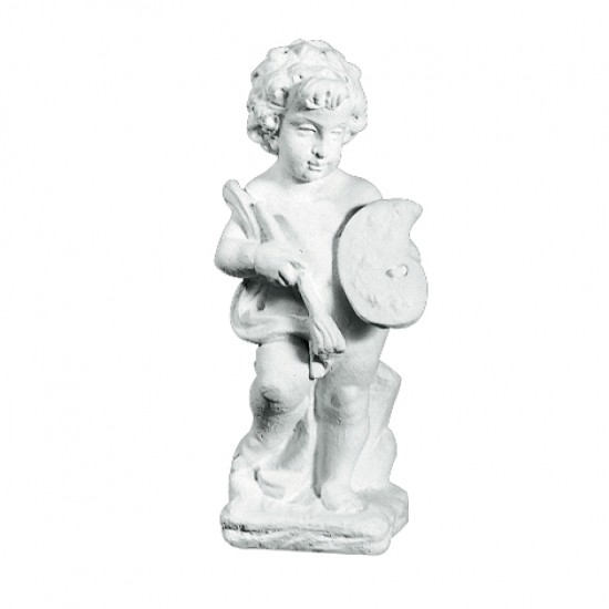 Kunstner Barn 51 cm - Frostsikker havefigur i marmor