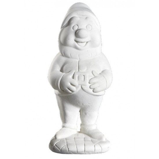 Lystig 44 cm - Frostsikker havefigur i marmor