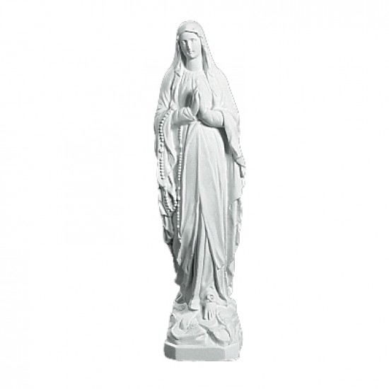 Madonna 66 cm - Figur i marmor
