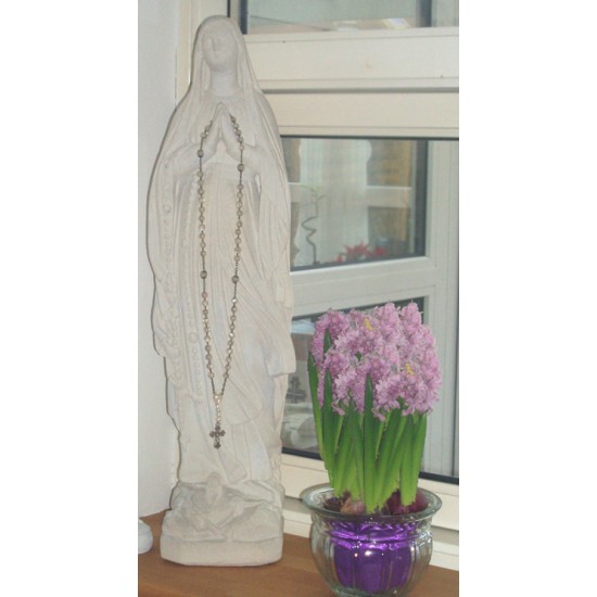 Madonna 66 cm - Figur i marmor