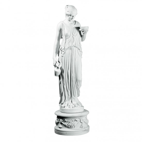 Ungdommens gudinde Hebe 140 cm - Havestatue i marmor