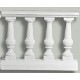 Balustrade 75 cm høj - sammenstøbt