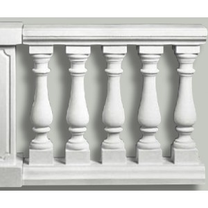 Balustrade 92 cm høj - sammenstøbt Balustrade 92 cm høj - sammenstøbt