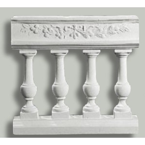 Balustrade 93 cm høj - sammenstøbt 100cm Balustrade 93 cm høj - sammenstøbt 100cm