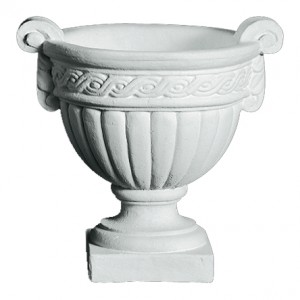 Have Krukke pokal i marmor - frostsikker H: 46 cm Have Krukke pokal i marmor - frostsikker H: 46 cm