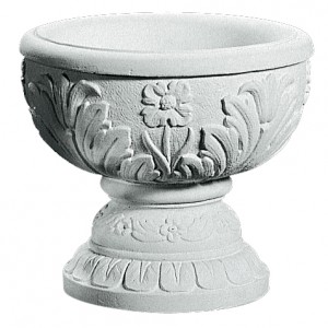 Frostsikker Blomster krukke med blomstermønster H: 45 cm Frostsikker Blomster krukke med blomstermønster H: 45 cm
