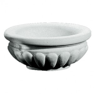 Blomsterkrukke 21 cm - Frostsikker havekrukke i marmor Blomsterkrukke 21 cm - Frostsikker havekrukke i marmor