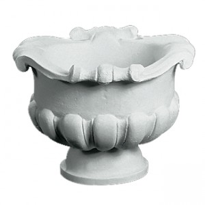 Blomsterkrukke 40 cm - Frostsikker havekrukke i marmor