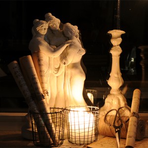 figur De tre Gratier - Frostsikker havefigur i marmor figur De tre Gratier - Frostsikker havefigur i marmor