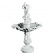 Dreng med konkylie 162 cm - Frostsikker fontaine i marmor
