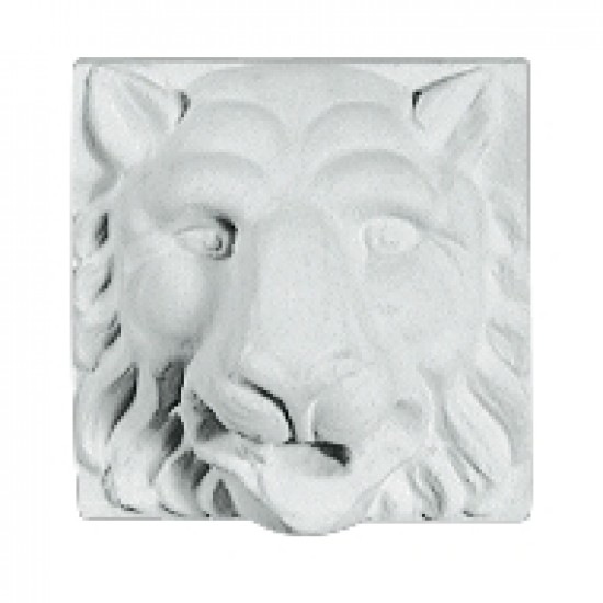 Løvehoved til springvand i marmor