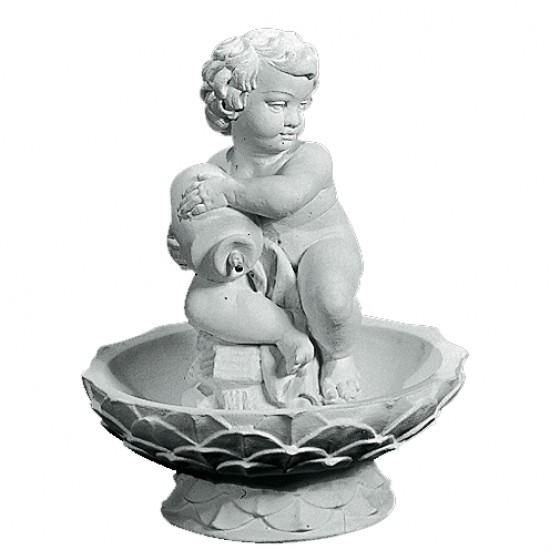 Putto - Smuk Fontæne med barn 55 cm