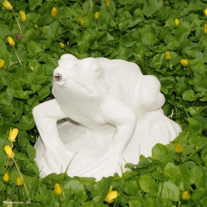 Springvandsfigur Frø H7cm i marmor Springvandsfigur Frø H7cm i marmor