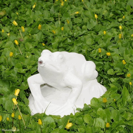 Springvandsfigur Frø H7cm i marmor