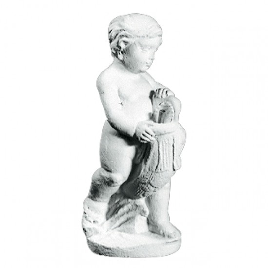 Springvandsfigur Barn i marmor