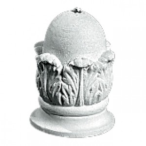 Figur i marmor top til springvand