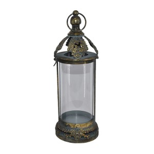 Lanterne antik med guld 38cm Lanterne antik med guld 38cm